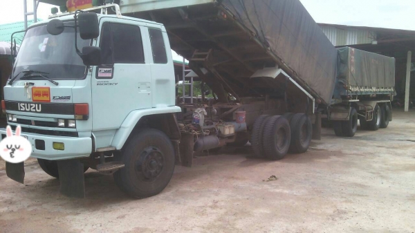 ISUZU ROCKY 240 แรง นางฟ้าแท้ รถสวย แม่ดั๊มพ์สามมิตร แผ่นเฉียง ลูกดั๊มพ์ RCK สามเพลา สนใจติดต่อ 0835601591 หรือ 0903494058