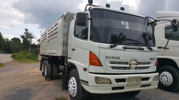 ขายรถบรรทุก 10 ล้อดัมพ์ HINO MEGA 260 แรงม้าปี 2547 มีระบบลากพ่วง ราคา 1600000