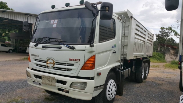 ขายรถบรรทุก 10 ล้อดัมพ์ HINO MEGA 260 แรงม้าปี 2547 มีระบบลากพ่วง ราคา 1600000