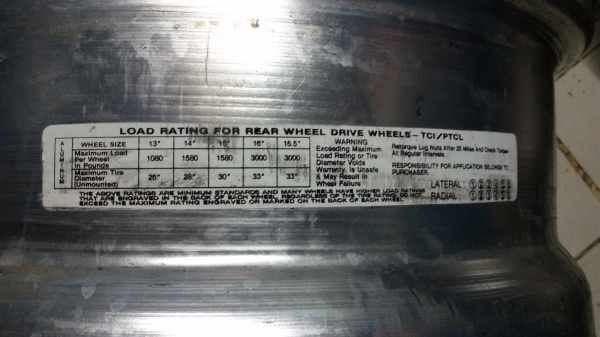 ขายแม็คนอก6รูขอบ15/1คู่สภาพนางฟ้า