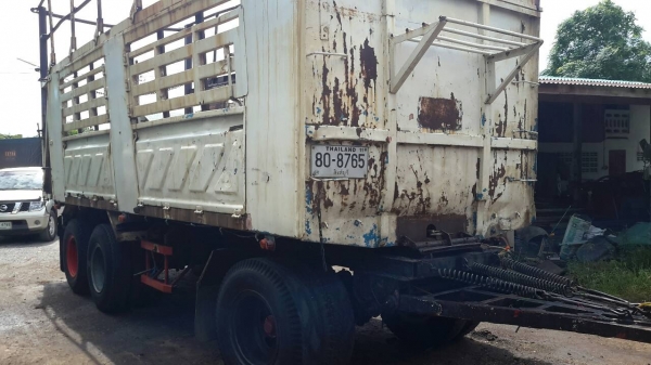 ขายลูกพ่วงสามมิตรแท้ 3เพลา ไม่ดั้ม ยาว6.50 เมตร