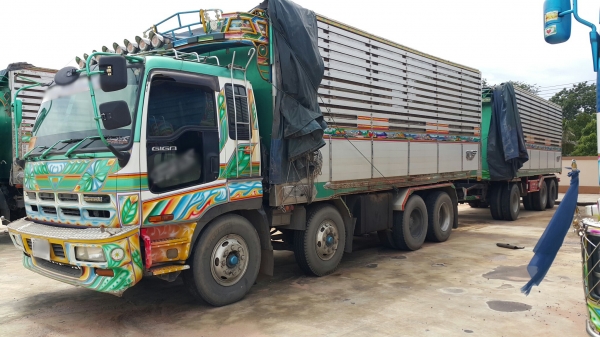 ขายรถพ่วง 24 ล้อ แม่-ลูก กระบะเนียมคอกเกษตรดั้ม ISUZU GIGA.เครื่อง.6WA.100 (360 แรง)ปี.54 สวยมาก ราคา.1650000 ต่อรอง สนใจจองด่วน ขายรถพ่วง 24 ล้อ แม่-ลูก กระบะเนียมคอกเกษตรดั้ม ISUZU GIGA.เครื่อง.6WA.100 (360 แรง)ปี.54 สวยมาก ราคา.1650000 ต่อรอง สนใจจองด่วน