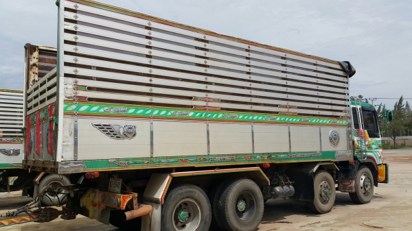 ขายรถพ่วง 24 ล้อ แม่.ลูก กระบะเนียมคอกเกษตรดั้ม อู่.ส สมศักดิ์ HINO P