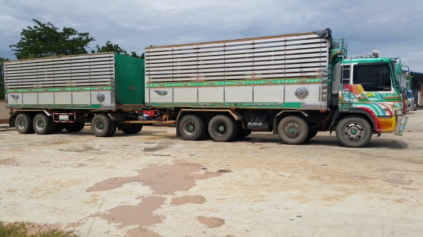 ขายรถพ่วง 24 ล้อ แม่.ลูก กระบะเนียมคอกเกษตรดั้ม อู่.ส สมศักดิ์ HINO P