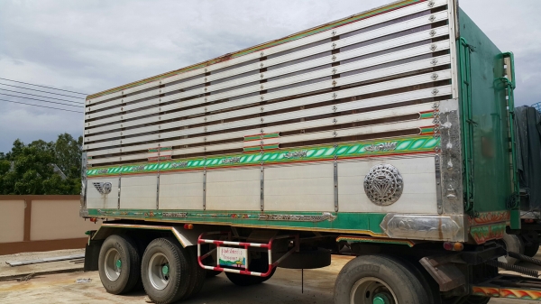 ขายรถพ่วง 24 ล้อ แม่.ลูก กระบะเนียมคอกเกษตรดั้ม อู่.ส สมศักดิ์ HINO P