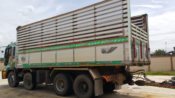 ขายรถพ่วง 24 ล้อ แม่.ลูก กระบะเนียมคอกเกษตรดั้ม อู่.ส สมศักดิ์ HINO P