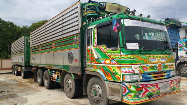 ขายรถพ่วง 24 ล้อ แม่.ลูก กระบะเนียมคอกเกษตรดั้ม อู่.พงษ์ไพบูรณ์ HINO PROFIA เครื่อง.P11C.320 แรง ปี.54 ราคา.1650000 รถสวย สนใจนัดดูรถได้เลยครับ