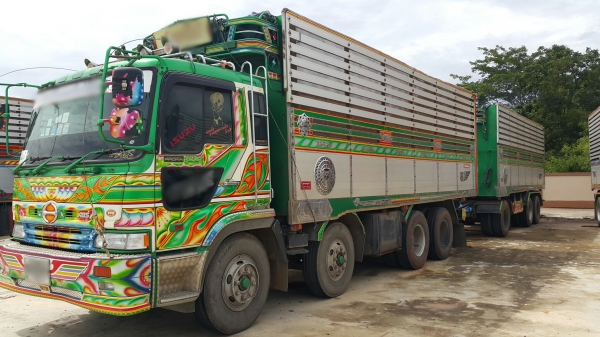 ขายรถพ่วง 24 ล้อ แม่.ลูก กระบะเนียมคอกเกษตรดั้ม อู่.พงษ์ไพบูรณ์ HINO PROFIA เครื่อง.P11C.320 แรง ปี.54 ราคา.1650000 รถสวย สนใจนัดดูรถได้เลยครับ