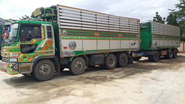ขายรถพ่วง 24 ล้อ แม่.ลูก กระบะเนียมคอกเกษตรดั้ม อู่.พงษ์ไพบูรณ์ HINO PROFIA เครื่อง.P11C.320 แรง ปี.54 ราคา.1650000 รถสวย สนใจนัดดูรถได้เลยครับ
