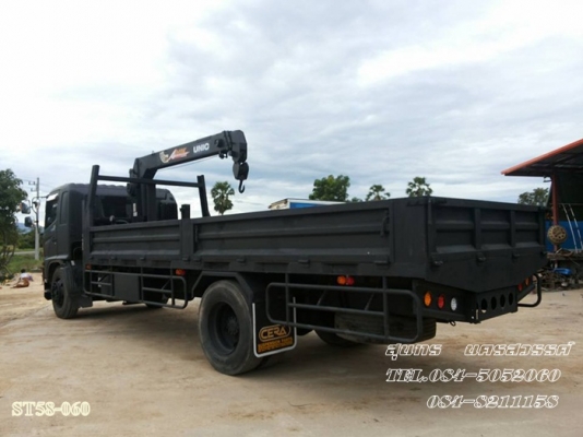 ขายด่วน รถบรรทุก 6 ล้อ HINO MEGA FG 212 แรง พร้อมเครน  UNIC 340 สภาพสวย พร้อมใช้สุดๆ