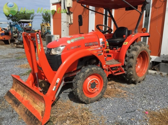 L3008 มือสอง อุปกรณ์ครบหน้าหลัง  ใบมีดคานบน+ผานพรวนห้าใบ