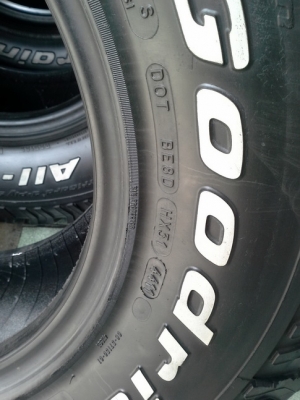 BF All USA. 265/70/16 ปลายปี11 สภาพดี 1ชุด