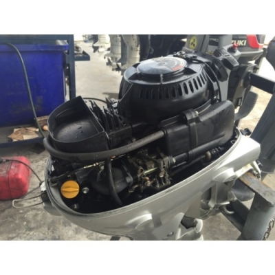 ขายเครื่องยนต์เรือมือสอง Honda 15แรง 4จังหวะ 2สูบ ฝามน รุ่นใหม่ หางสั้น จากญี่ปุ่น
