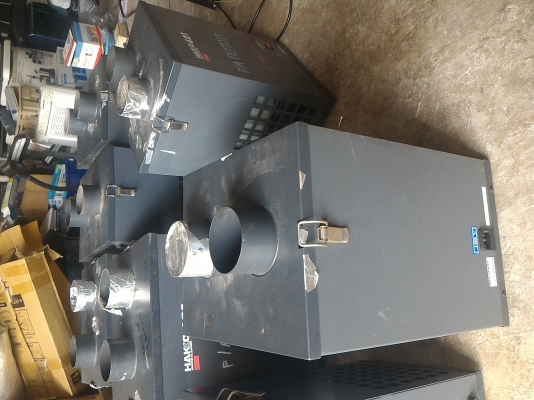 เครื่องดูดควันและกลิ่นแบบอุตสาหกรรม HAKKO 421 มีท่อทางดูดขนาด 2 นิ้ว สองท่อ ตั้งหรือนอนเครื่องได้