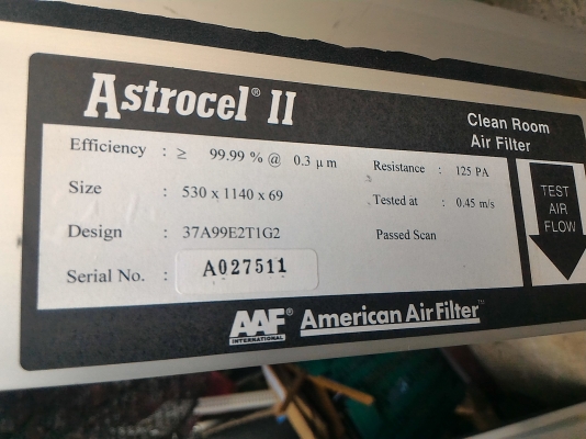 ชุดแฝงกรองอากาศ American Air Filter  ขนาดกว้าง 53 ยาว 114 หนา 7 ซม. กรองฝุุ่นเล็กๆได้ดี