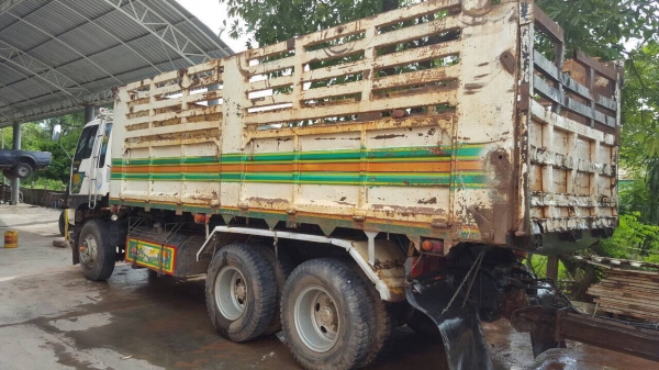 ขายรถพ่วง ดั้มแม่-ลูก 3 คาน HINO FM2K เครื่องเดิม K13D 260 แรงม้า คัสซีสวยตลอดเส้น ยางเต็ม แอร์เย็น ทะเบียนพร้อมโอน