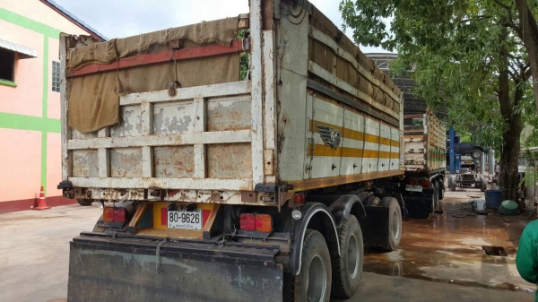 ขายรถพ่วง ดั้มแม่-ลูก 3 คาน HINO FM2K เครื่องเดิม K13D 260 แรงม้า คัสซีสวยตลอดเส้น ยางเต็ม แอร์เย็น ทะเบียนพร้อมโอน