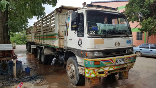 ขายรถพ่วง ดั้มแม่-ลูก 3 คาน HINO FM2K เครื่องเดิม K13D 260 แรงม้า คัสซีสวยตลอดเส้น ยางเต็ม แอร์เย็น ทะเบียนพร้อมโอน