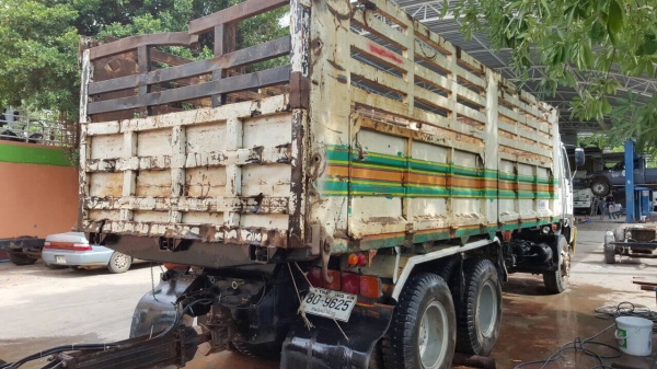 ขายรถพ่วง ดั้มแม่-ลูก 3 คาน HINO FM2K เครื่องเดิม K13D 260 แรงม้า คัสซีสวยตลอดเส้น ยางเต็ม แอร์เย็น ทะเบียนพร้อมโอน