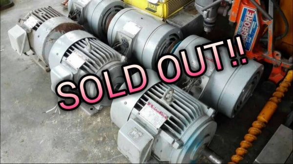 ====== Sold Out!! ====== มอเตอร์ Mitsubishi 5 HP. 380 V. 1450 RPM. TYPE SF-J // SB-J รุ่นท้อป Japan!! มี 6 ลูก โทร.089-2499-123