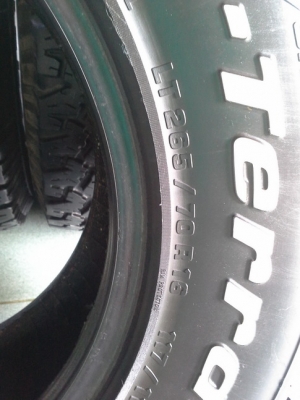 BF All USA. 265/70/16 ปี11 สภาพสวยๆ 1ชุด