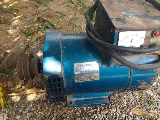 เครื่องปั่นไฟขนาด 3 KW. 1 เฟส  220 V. ต้องการความเร็วแค่ 1500 รอบ/นาที