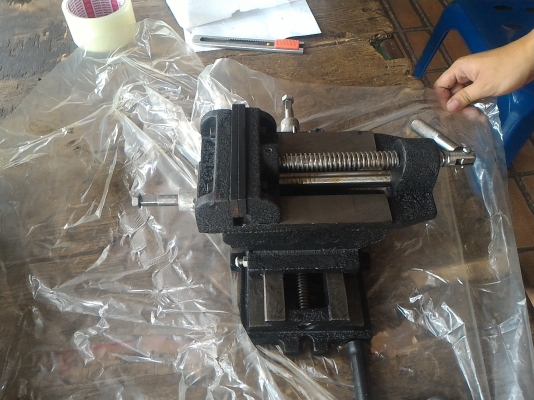 ชุดฐาน X Y เลื่อนปากกาจับจับชิ้นงานขนาด 3 นิ้ว ของใหม่