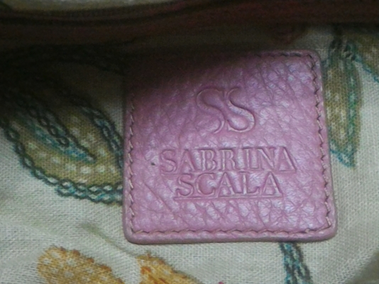กระเป๋าถือเป็นหนังสีชมพู ผู้หญิง SABRLNA  SCALA  มาจากญี่ปุ่น