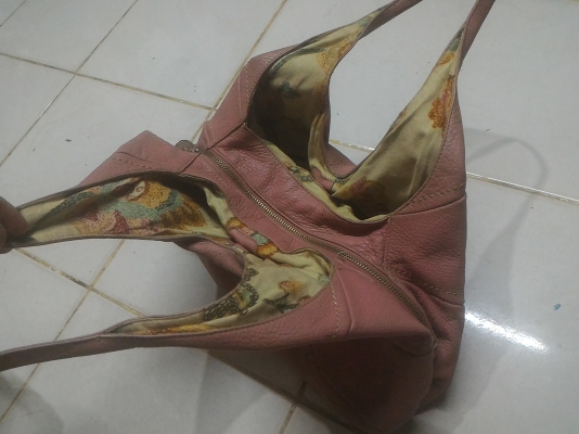 กระเป๋าถือเป็นหนังสีชมพู ผู้หญิง SABRLNA  SCALA  มาจากญี่ปุ่น