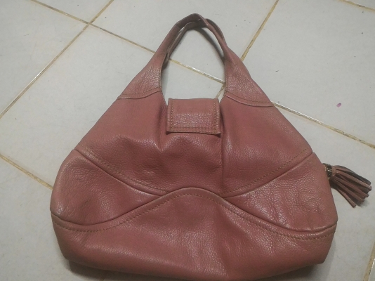 กระเป๋าถือเป็นหนังสีชมพู ผู้หญิง SABRLNA  SCALA  มาจากญี่ปุ่น