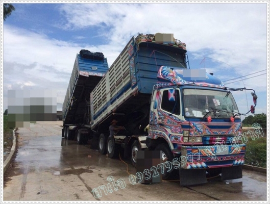 ขายรถสิบล้อ ไอ้หลง โบ TF วางเครื่อง P11C พ่วงแม่ลูกคอกเกษตร 3เพลาแท้ รถสวยพร้อมใช้งาน ช่วงล่างใหญ่ เบครใหญ่