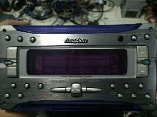 ADDZEST DMZ815MP 24ฺBit 4V MP3 MD CD กราฟฟิกหน้าจอ กราฟฟิกเลเซอร์ ปรับขึ้นลงได้3ระดับ ปรีเอ้า2ชุด Made in Japan สภาพสวย มือ2 ญี่ปุ่น