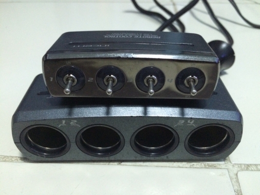 ที่จุดบุหรี่ 4ช่อง ยี่ห้อSEIWA มีสวิตท์ ปิดเปิด มือ2 ญี่ปุ่น