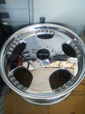 ล้อ wwork EUROLINE เงาวิ้งๆ ขอบ 19 5รู114 ออฟ38 ใส่ big sedan , aphard