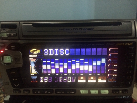 Alpine MDA-W890J รุ่นท็อปในอดีต 3CD CD MD กราฟฟิก ปรีเอ้า3ชุด คุมกล่องCD Made in Japan สภาพสวย มือ2 ญี่ปุ่น