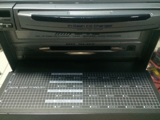 Alpine MDA-W890J รุ่นท็อปในอดีต 3CD CD MD กราฟฟิก ปรีเอ้า3ชุด คุมกล่องCD Made in Japan สภาพสวย มือ2 ญี่ปุ่น