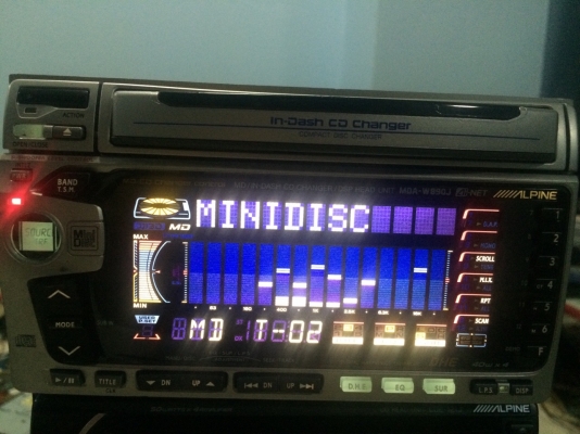Alpine MDA-W890J รุ่นท็อปในอดีต 3CD CD MD กราฟฟิก ปรีเอ้า3ชุด คุมกล่องCD Made in Japan สภาพสวย มือ2 ญี่ปุ่น