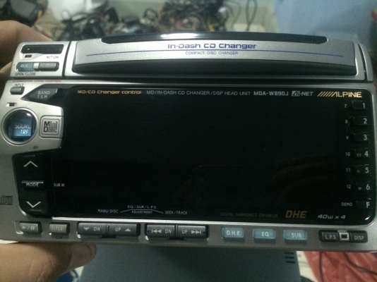 Alpine MDA-W890J รุ่นท็อปในอดีต 3CD CD MD กราฟฟิก ปรีเอ้า3ชุด คุมกล่องCD Made in Japan สภาพสวย มือ2 ญี่ปุ่น