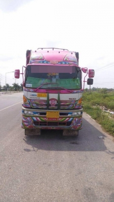 ขายดาวน์ รถสิบล้อ hino FM2P 380แรง ปี56 คอกเกษตรดั้ม กะบะมิเนียม พ่วงแม่ลูกดั้ม