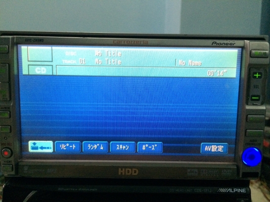 Pioneer AVIC-ZH9MD HDD DVDแผ่นแท้NTSC MP3เลือกแผ่นเล่น CD CD-RW MD-RW AUX  Vedio in Vedio out Camera Back จอทัชสกรีน ปรับระดับจอได้ ปรีเอ้า1ชุด ต่อกล้องทีวีดิจิตอลได้ Made in Japan มือ2 ญี่ปุ่น