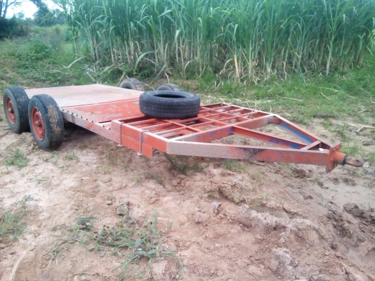 รถเทนเลอร์ลากรถเกี่ยวคูโบต้า4ล้อพร้อมใช้