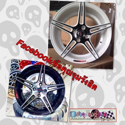 ล้อใหม่ 15 MASTER กว้าง8" ออฟ25. 4รู100 งานเนียนๆ สีดำหน้าเงา ชุดละ9,500฿