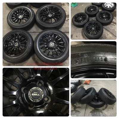 ขายล้อ15" Model F18 4รู100+ยางปี12 4วงราคา 6,900฿!!!