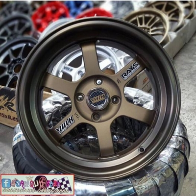 *ล้อใหม่ 15 TE37v กว้าง8" ออฟ25. 4รู100 งานเนียนๆ สีเทียบแท้ ชุดละ10,900฿ !!!!!