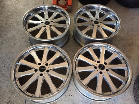 ล้อมือสอง Rojam ขอบเลส ขอบ20 5รู114 กว้าง8.5,9.5 ออฟ42