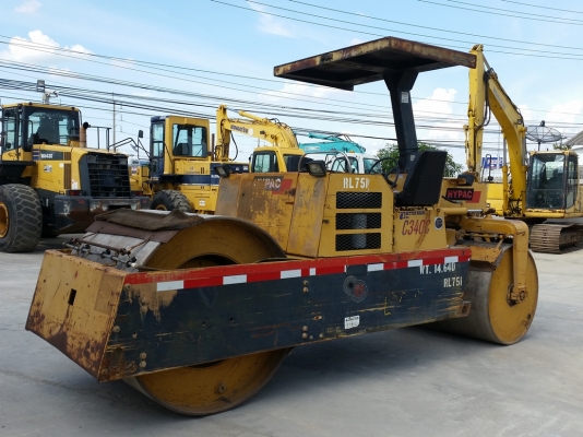 ขายรถบด 3 ล้อเหล็ก 7 ตัน HYPAC C340C  นำเข้าจาก USA แท้ 100\% สภาพสวย ไม่เคยใช้งานในไทย