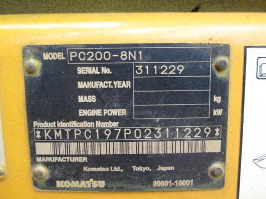 ขายรถขุดมือสองรุ่น PC200-8N1 มือสองนำเข้าจากญี่ปุ่นแท้ สภาพสวยพร้อมใช้งาน