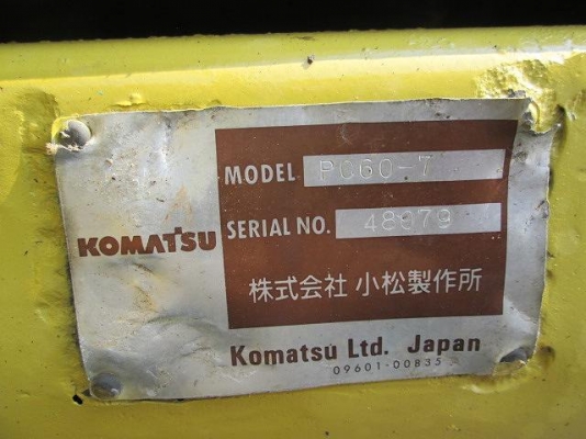 ขายรถขุดเล็กมือสอง PC60-7 เครื่องจักรนำเข้าจากญี่ปุ่นแท้ สภาพเก่านอก ไม่เคยใช้งานที่ไทย