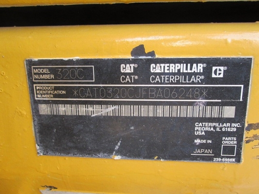 ขายรถขุด CATERPILLAR 320C มือสองนำเข้าจากญี่ปุ่นแท้ รถมือสองเก่าจากญี่ปุ่น