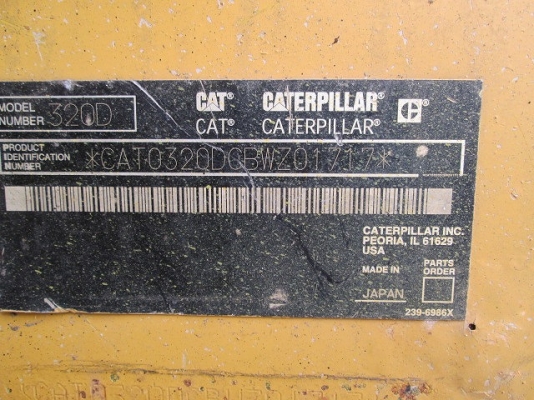 ขายรถขุดมือสอง CATERPILLAR 320D มือสองนำเข้าจากญี่ปุ่นแท้